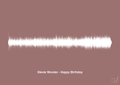 plakat: stevie wonder - happy birthday - plum-Soundwave-A1two3