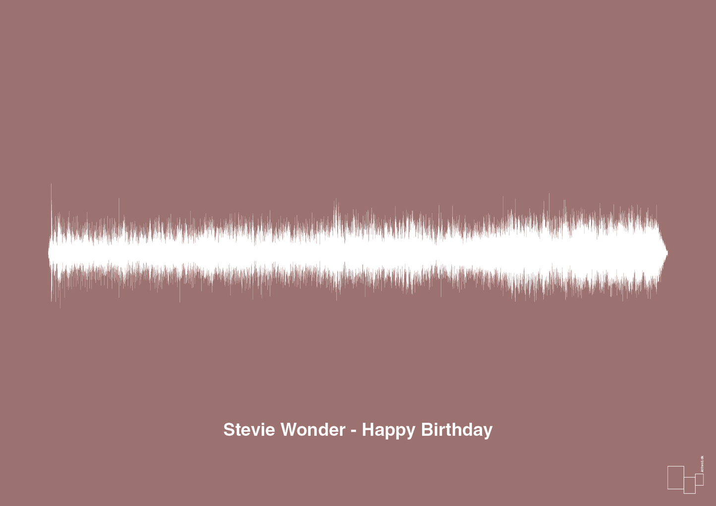 plakat: stevie wonder - happy birthday - plum-Soundwave-A1two3