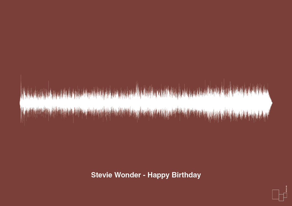 plakat: stevie wonder - happy birthday - red pepper-Soundwave-A1two3