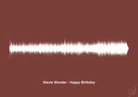 plakat: stevie wonder - happy birthday