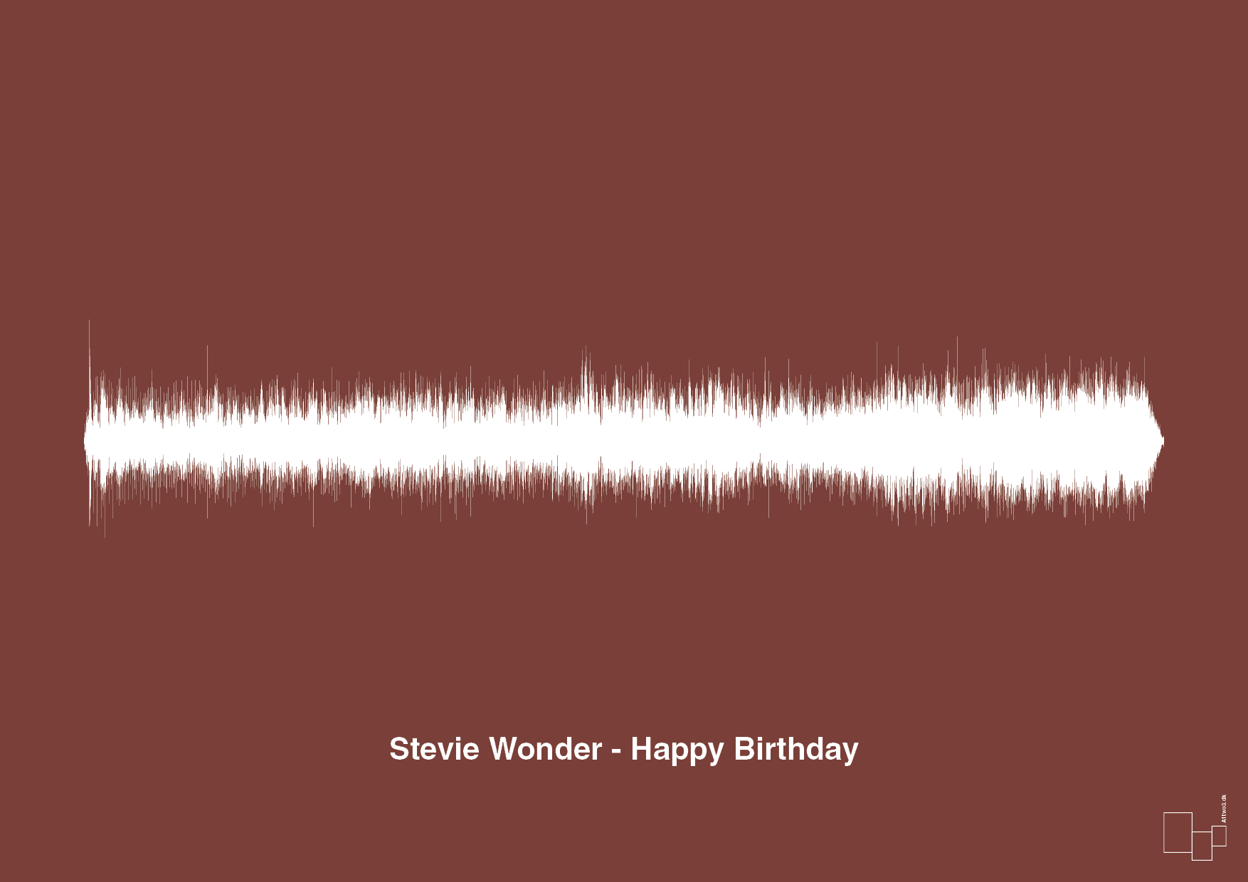 plakat: stevie wonder - happy birthday - red pepper-Soundwave-A1two3