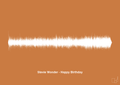 plakat: stevie wonder - happy birthday - rumba orange-Soundwave-A1two3