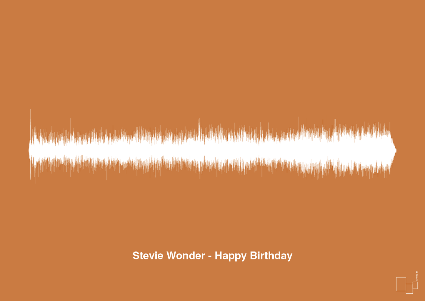 plakat: stevie wonder - happy birthday - rumba orange-Soundwave-A1two3