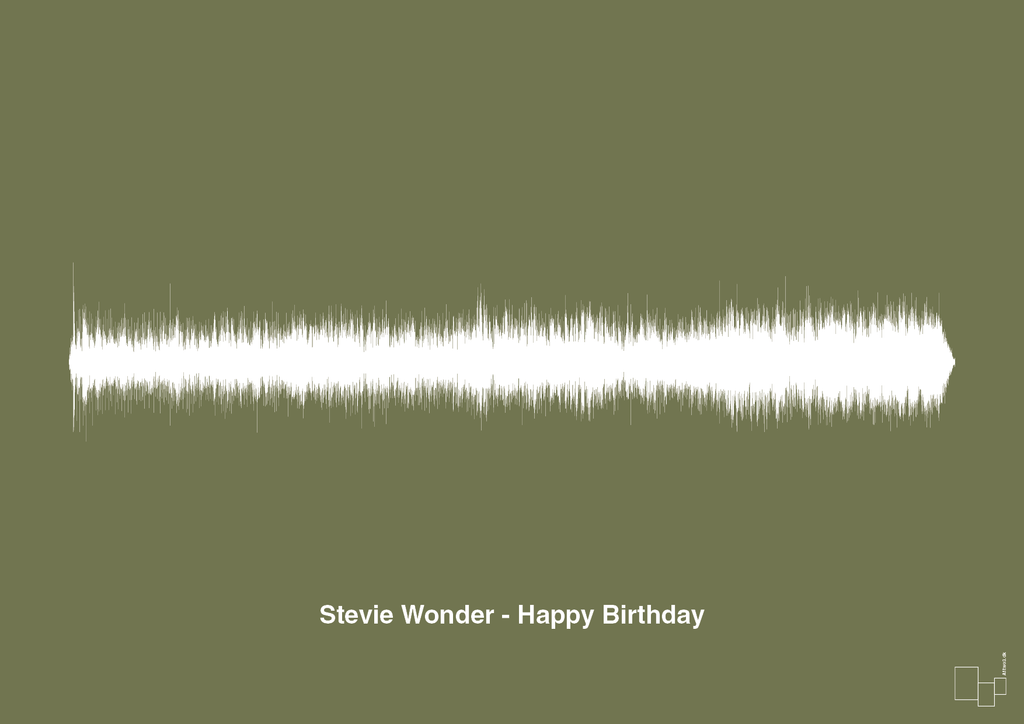 plakat: stevie wonder - happy birthday - secret meadow-Soundwave-A1two3