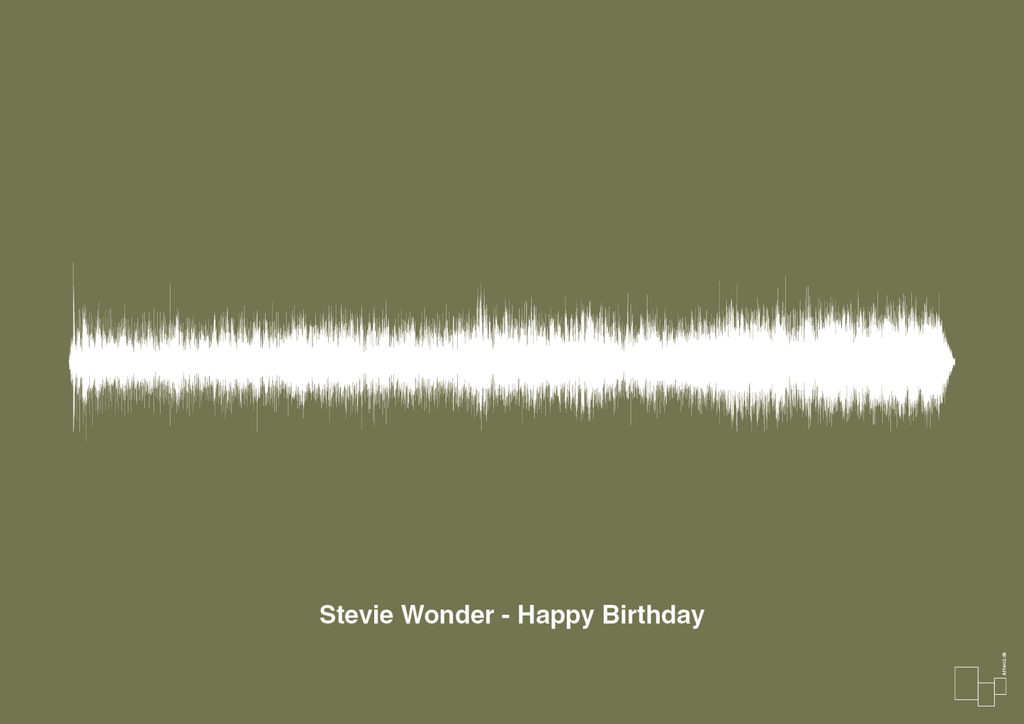 plakat: stevie wonder - happy birthday - secret meadow-Soundwave-A1two3