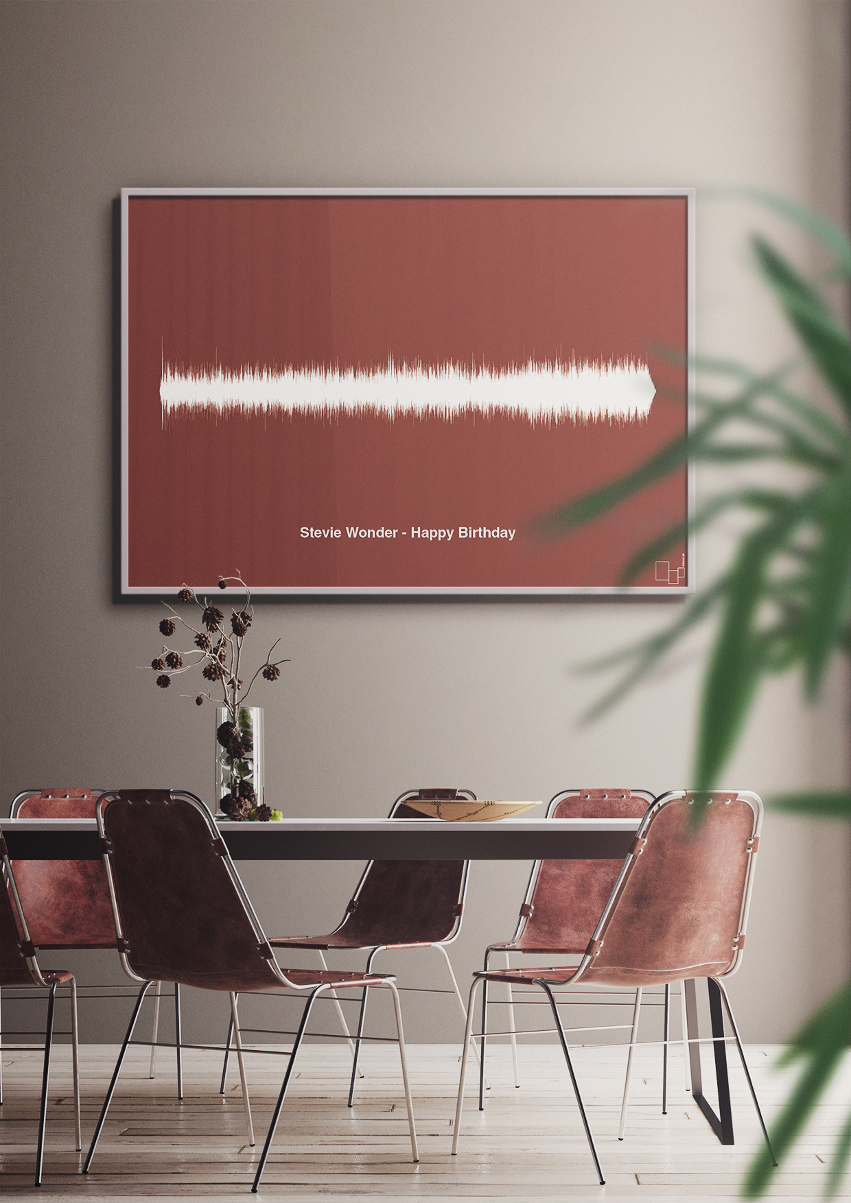 plakat: stevie wonder - happy birthday - graphic charcoal-Soundwave-A1two3