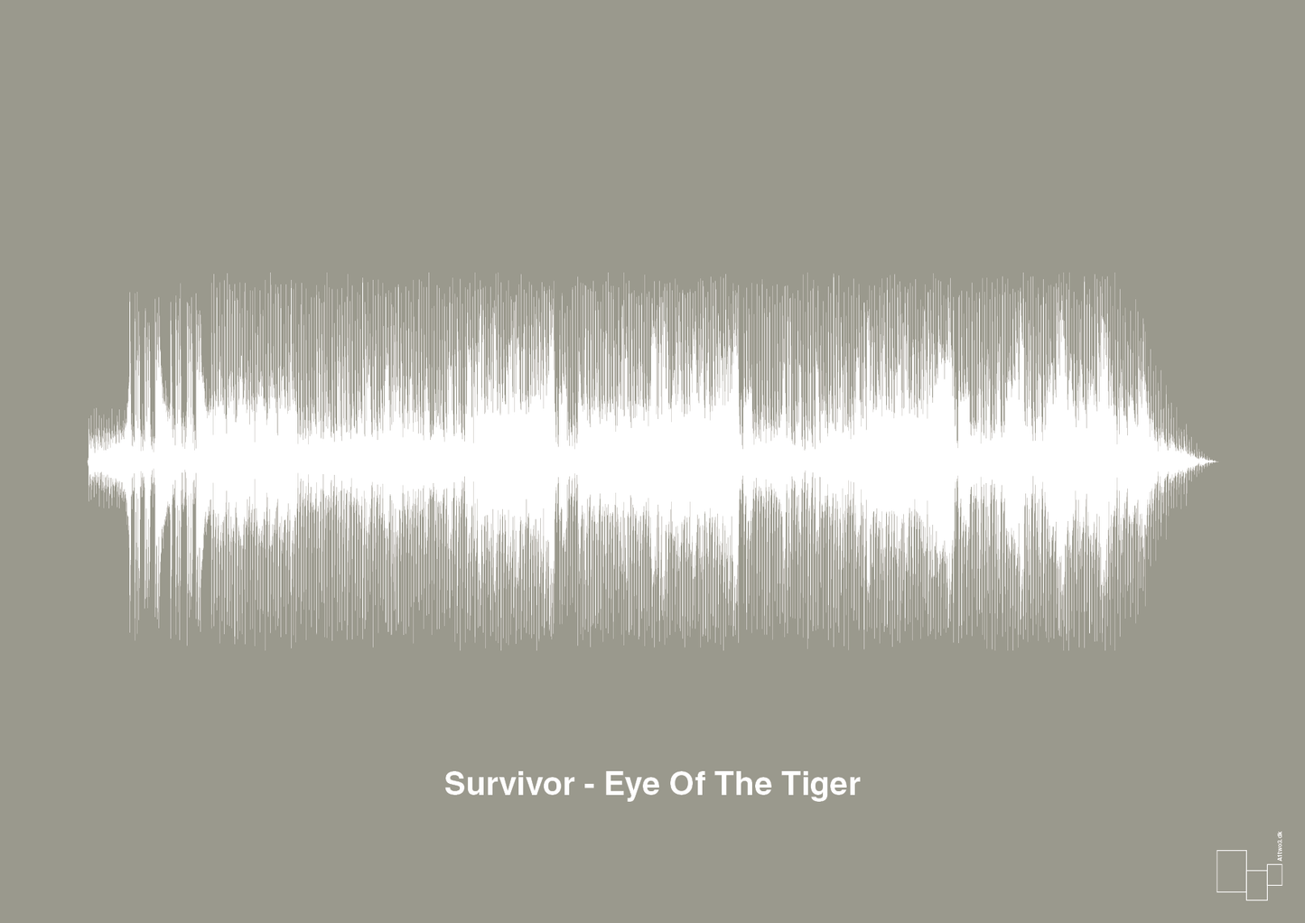 plakat: survivor - eye of the tiger - battleship gray-Soundwave-A1two3