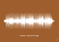 plakat: survivor - eye of the tiger - cognac-Soundwave-A1two3