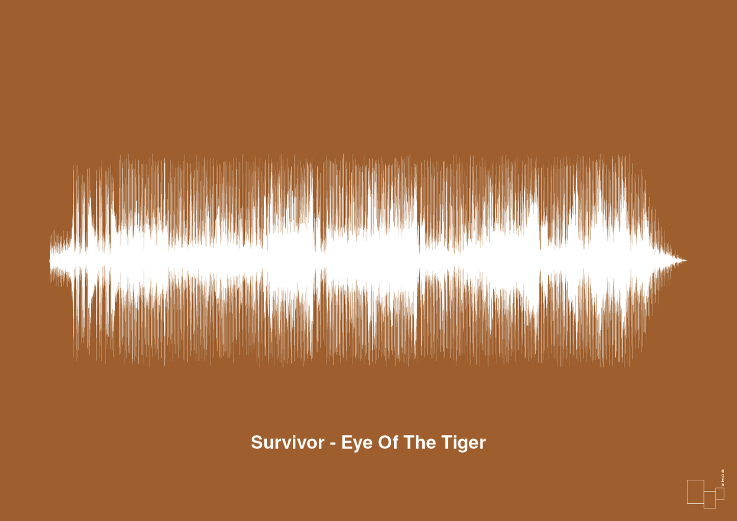 plakat: survivor - eye of the tiger - cognac-Soundwave-A1two3