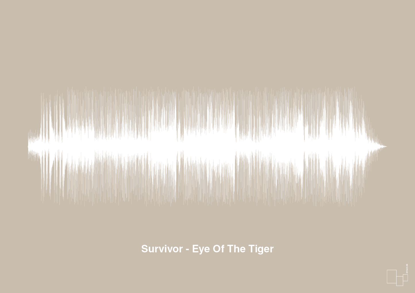 plakat: survivor - eye of the tiger - creamy mushroom-Soundwave-A1two3