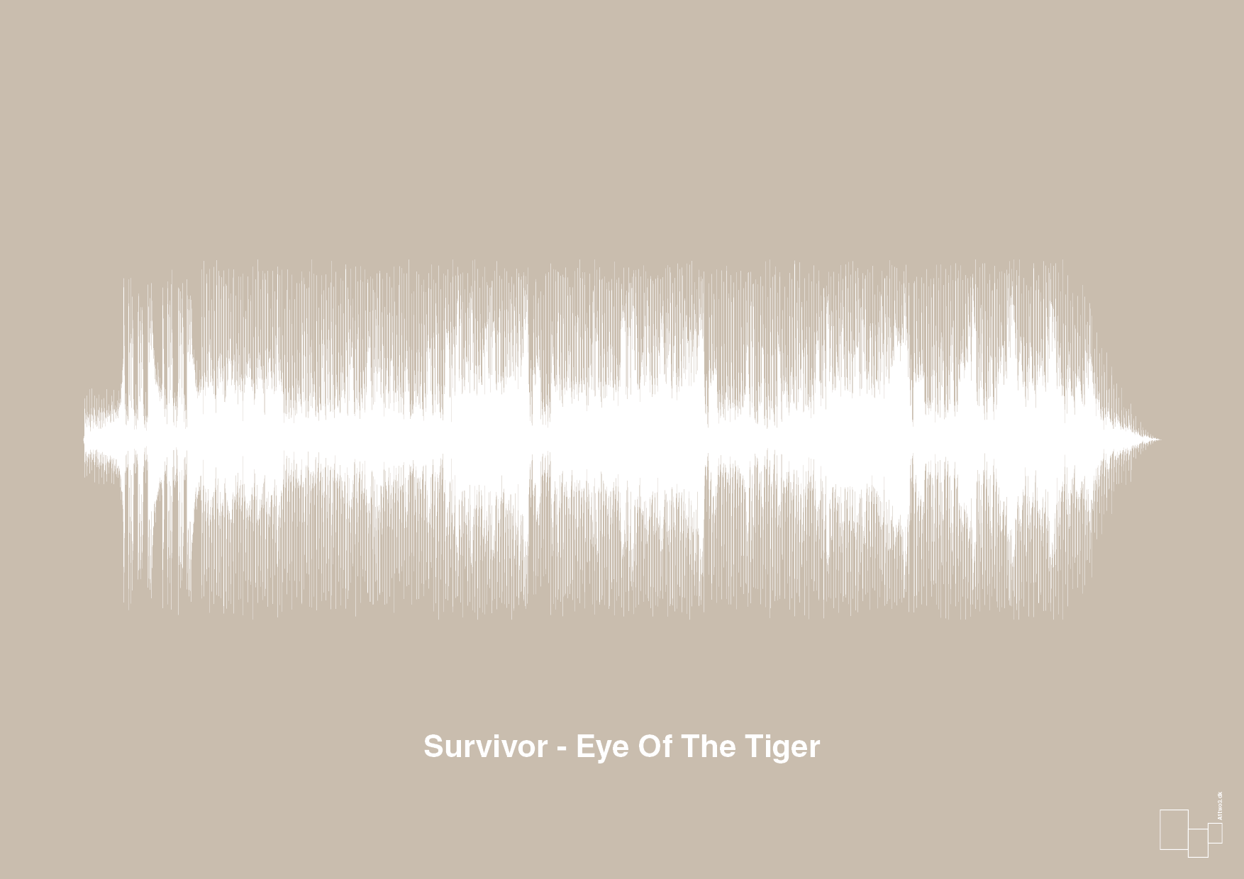 plakat: survivor - eye of the tiger - creamy mushroom-Soundwave-A1two3