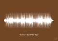 plakat: survivor - eye of the tiger - dark brown-Soundwave-A1two3