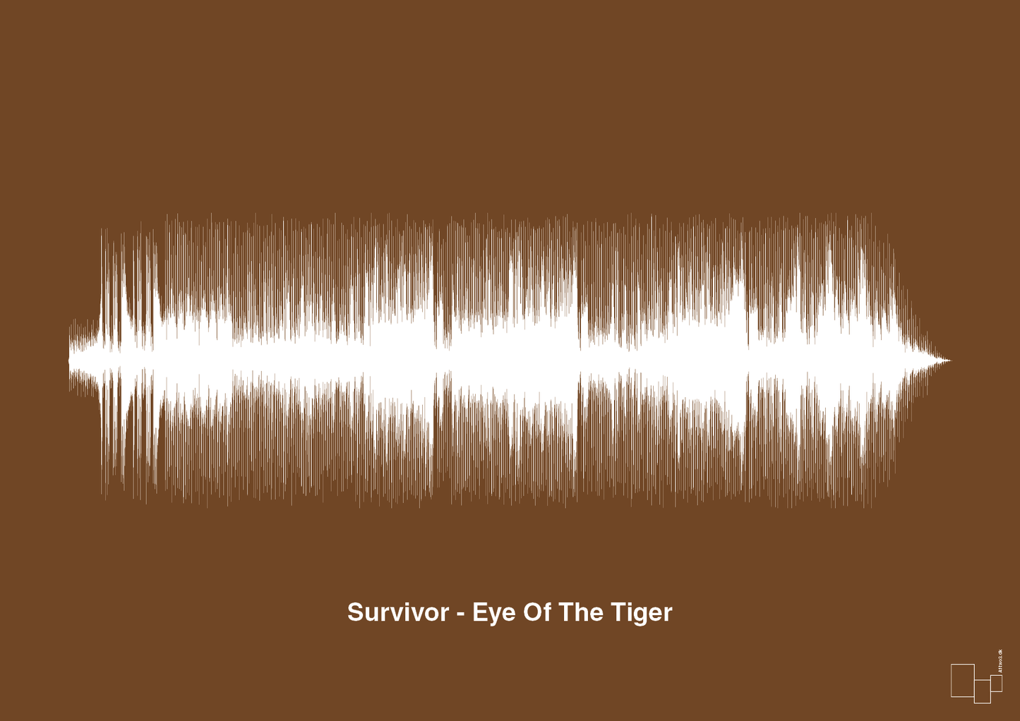 plakat: survivor - eye of the tiger - dark brown-Soundwave-A1two3