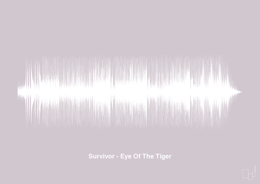plakat: survivor - eye of the tiger - dusty lilac-Soundwave-A1two3