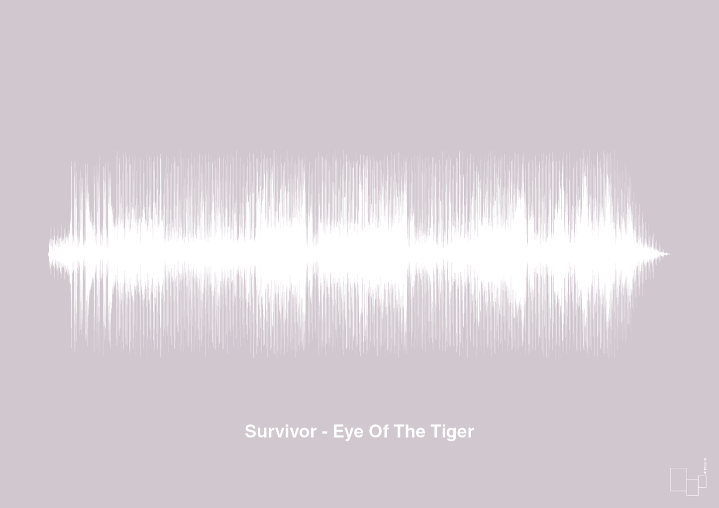 plakat: survivor - eye of the tiger - dusty lilac-Soundwave-A1two3