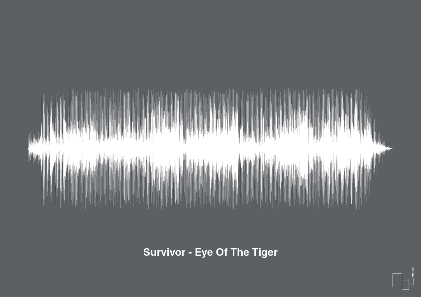 plakat: survivor - eye of the tiger - graphic charcoal-Soundwave-A1two3