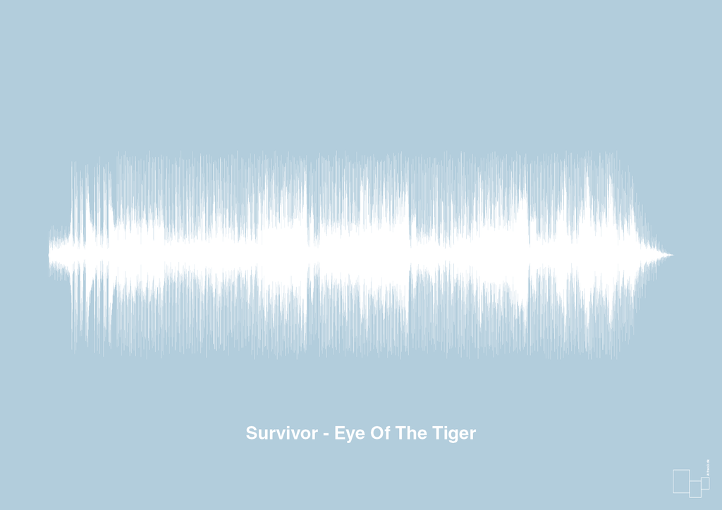 plakat: survivor - eye of the tiger - heavenly blue-Soundwave-A1two3