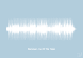 plakat: survivor - eye of the tiger - heavenly blue-Soundwave-A1two3