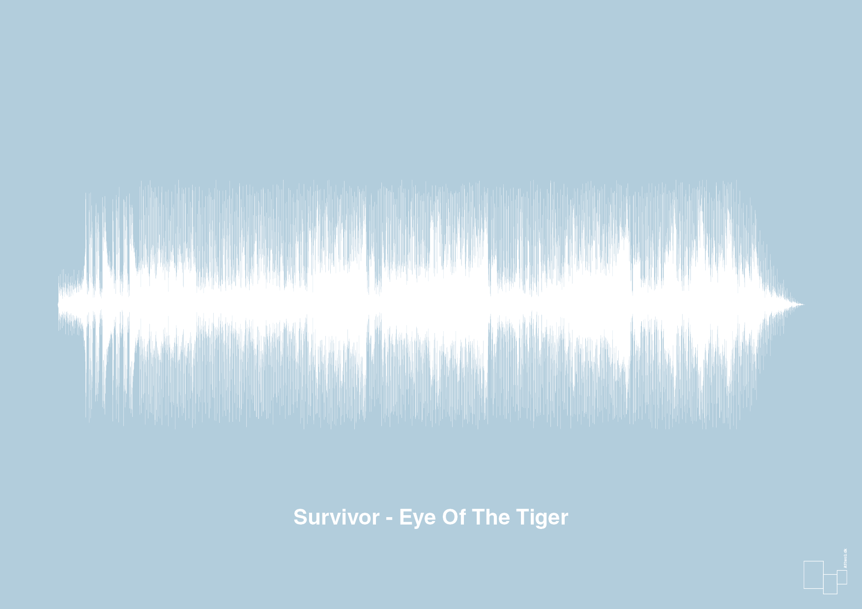 plakat: survivor - eye of the tiger - heavenly blue-Soundwave-A1two3