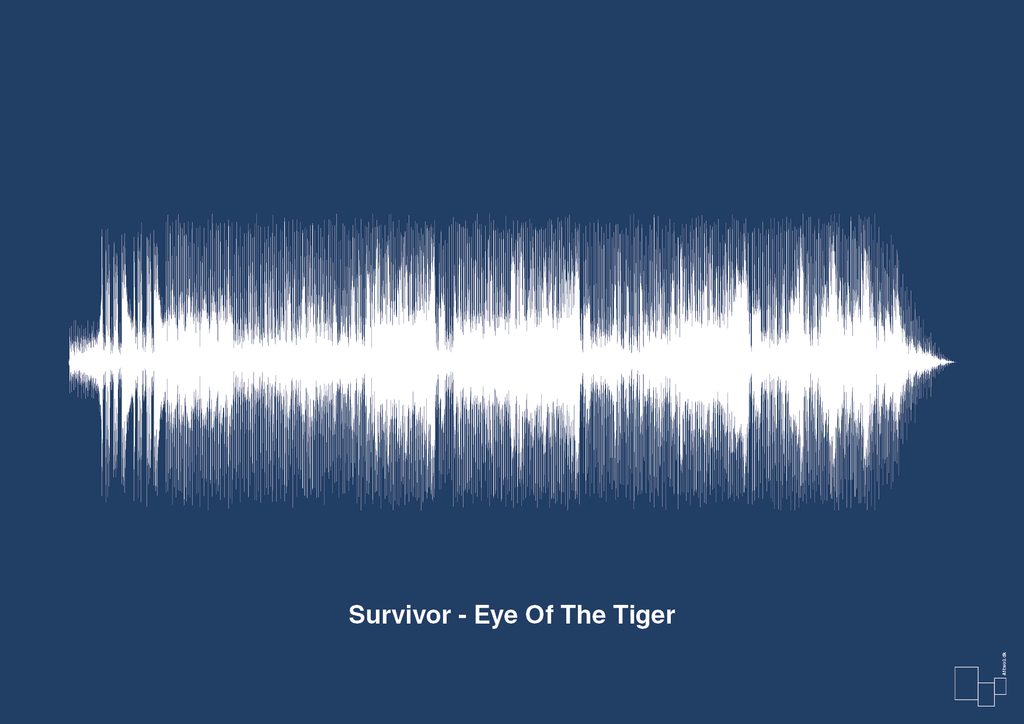plakat: survivor - eye of the tiger - lapis blue-Soundwave-A1two3