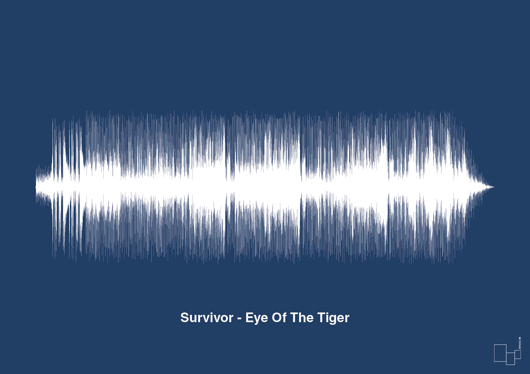 plakat: survivor - eye of the tiger - lapis blue-Soundwave-A1two3