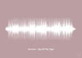 plakat: survivor - eye of the tiger - light rose-Soundwave-A1two3