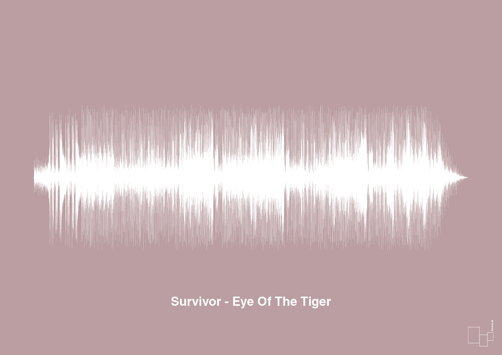 plakat: survivor - eye of the tiger - light rose-Soundwave-A1two3
