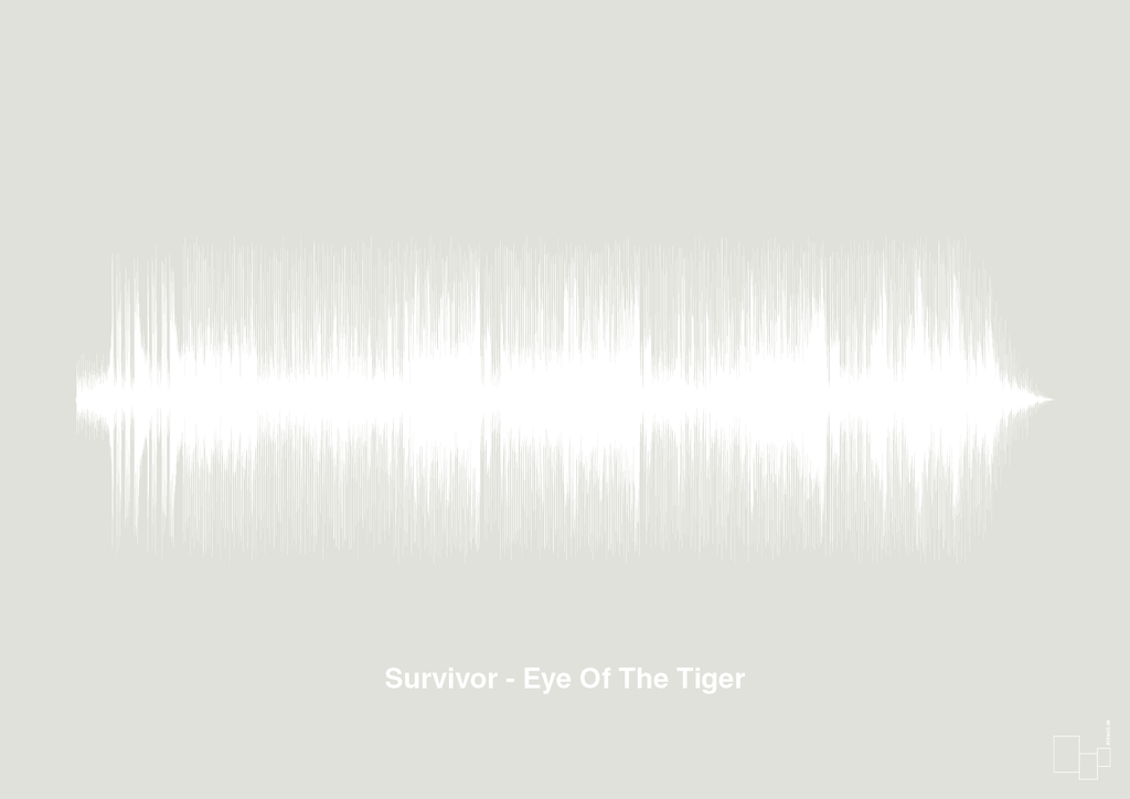 plakat: survivor - eye of the tiger - painters white-Soundwave-A1two3