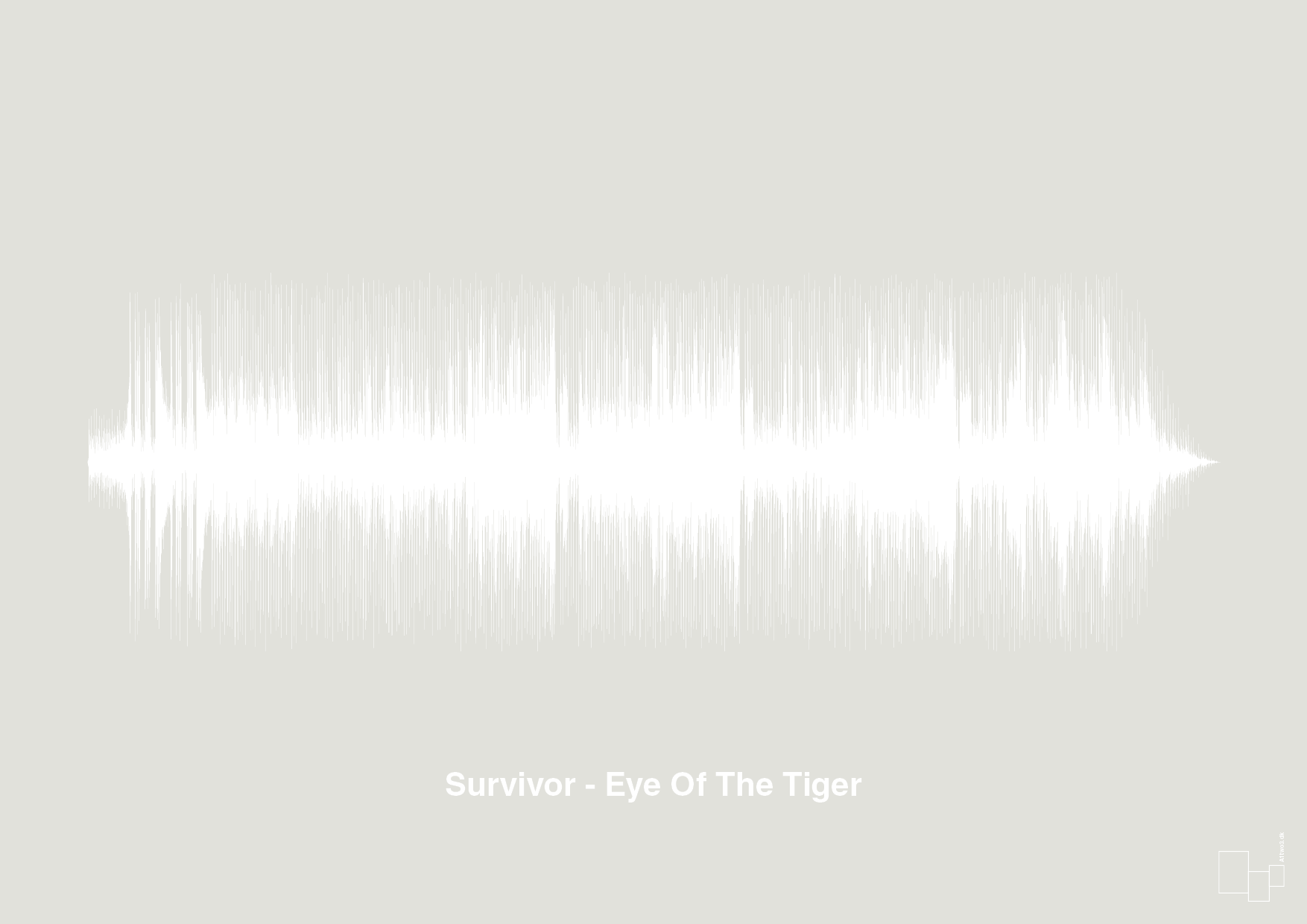 plakat: survivor - eye of the tiger - painters white-Soundwave-A1two3