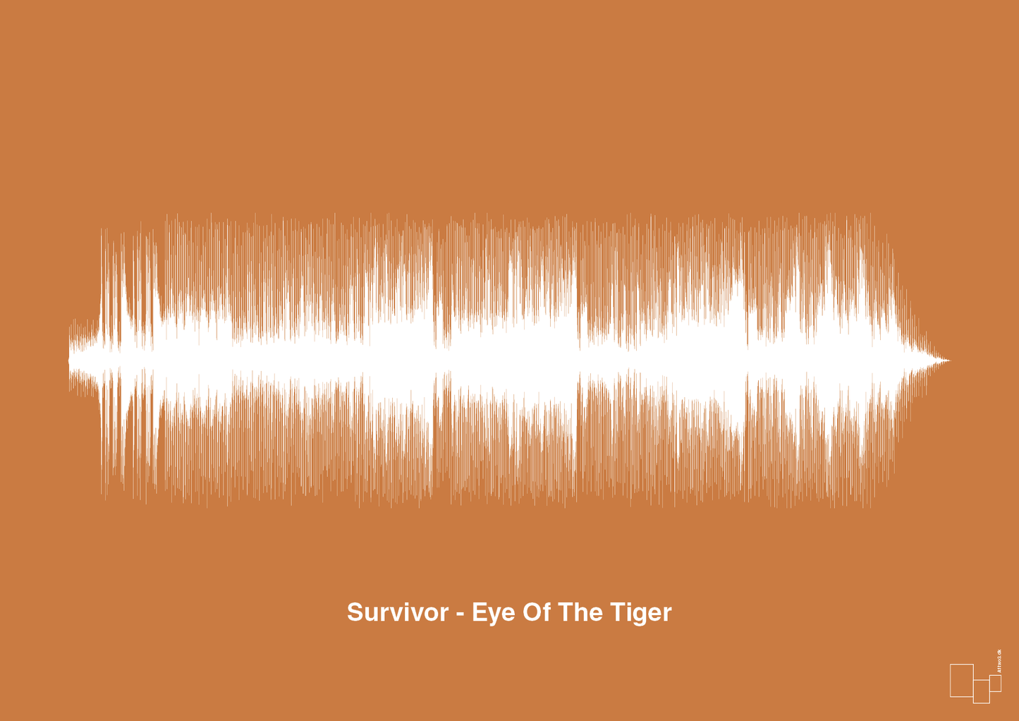 plakat: survivor - eye of the tiger - rumba orange-Soundwave-A1two3