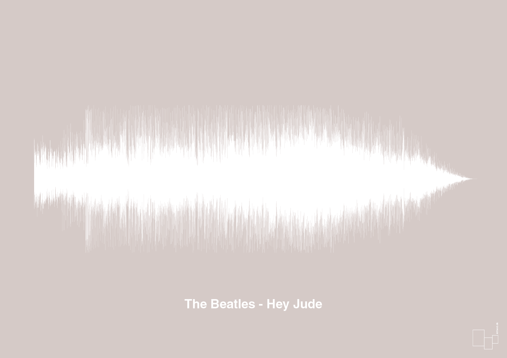 plakat: the beatles - hey jude - broken beige-Soundwave-A1two3