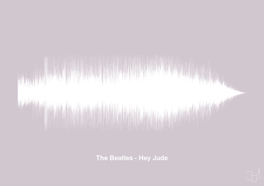 plakat: the beatles - hey jude - dusty lilac-Soundwave-A1two3