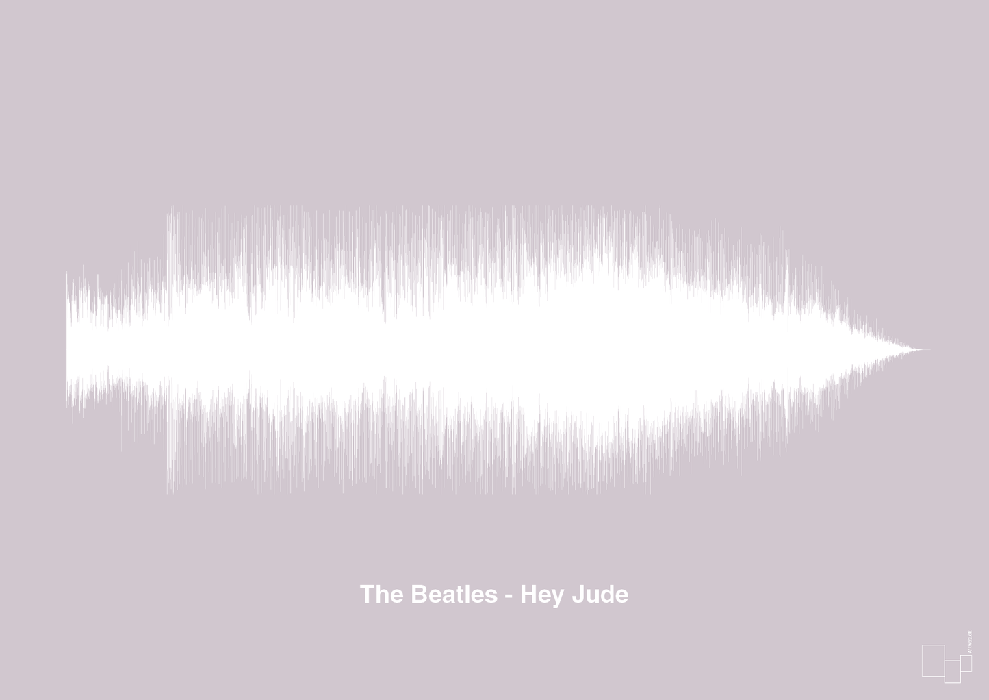 plakat: the beatles - hey jude - dusty lilac-Soundwave-A1two3
