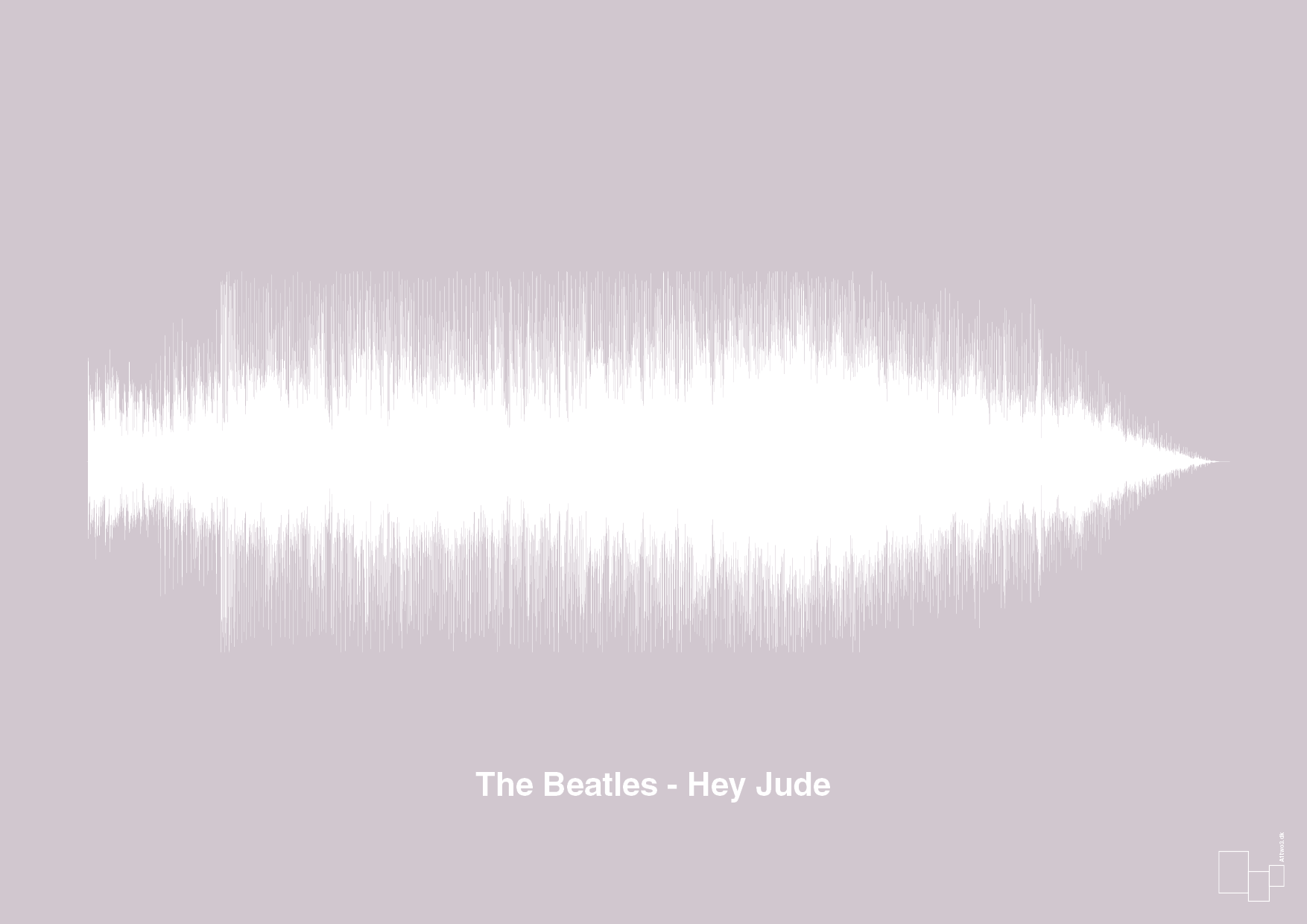 plakat: the beatles - hey jude - dusty lilac-Soundwave-A1two3