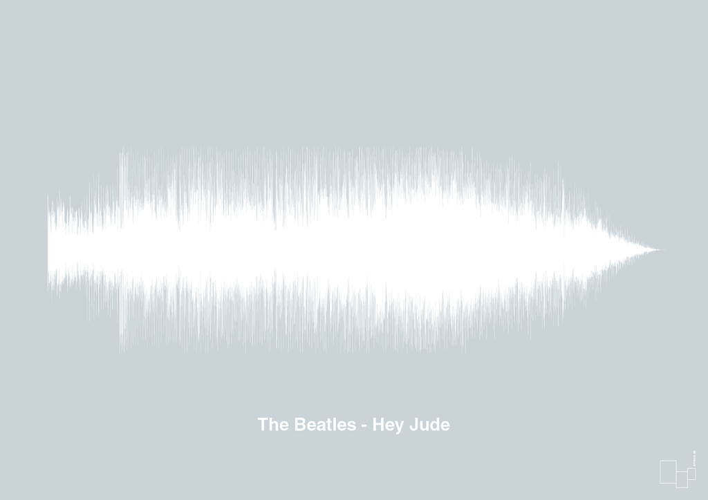 plakat: the beatles - hey jude - light drizzle-Soundwave-A1two3
