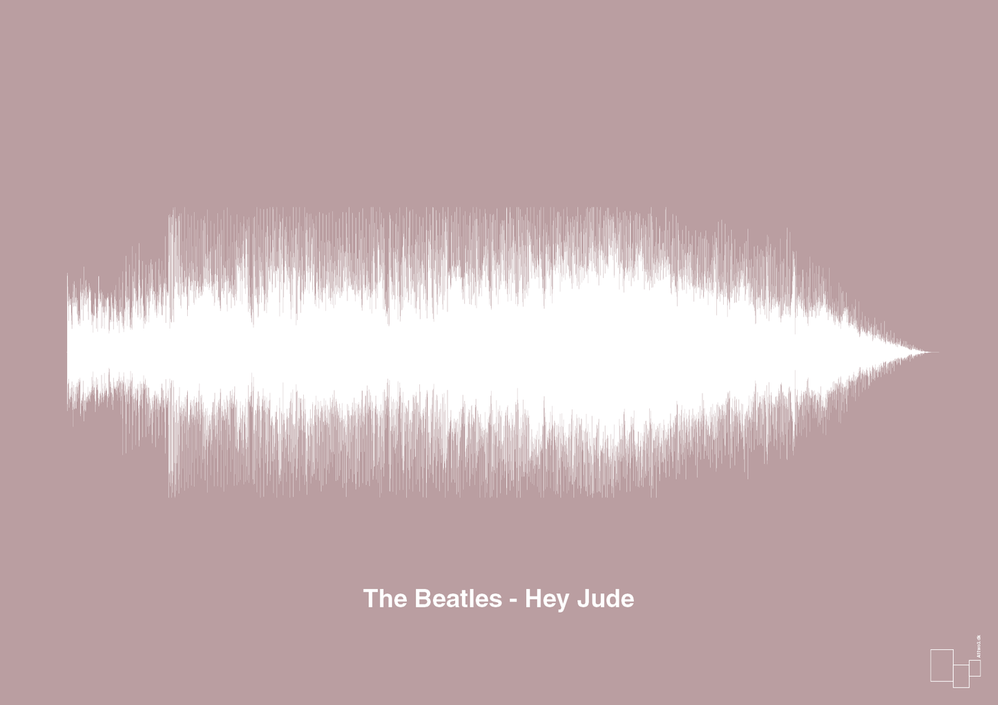 plakat: the beatles - hey jude - light rose-Soundwave-A1two3