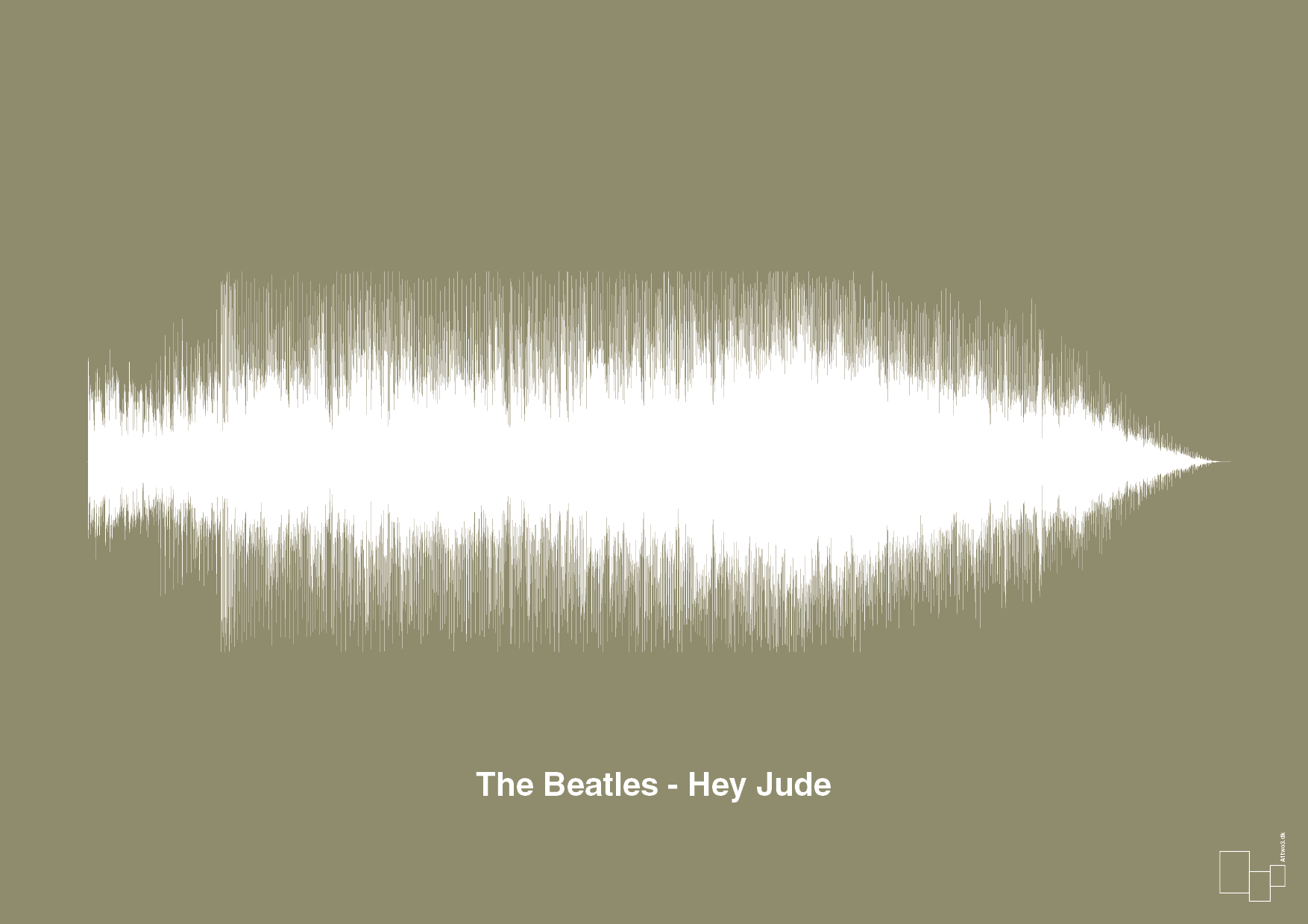 plakat: the beatles - hey jude - misty forrest-Soundwave-A1two3
