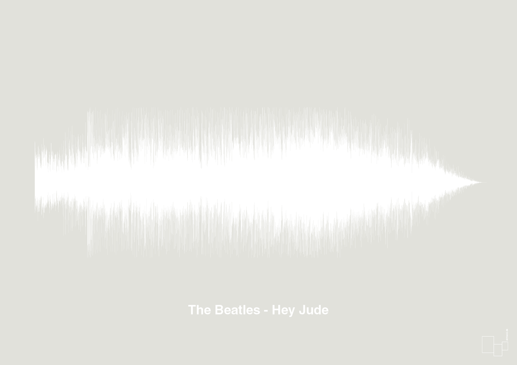 plakat: the beatles - hey jude - painters white-Soundwave-A1two3