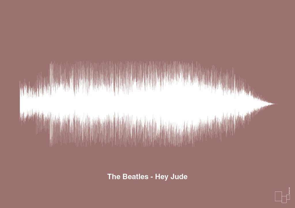 plakat: the beatles - hey jude - plum-Soundwave-A1two3