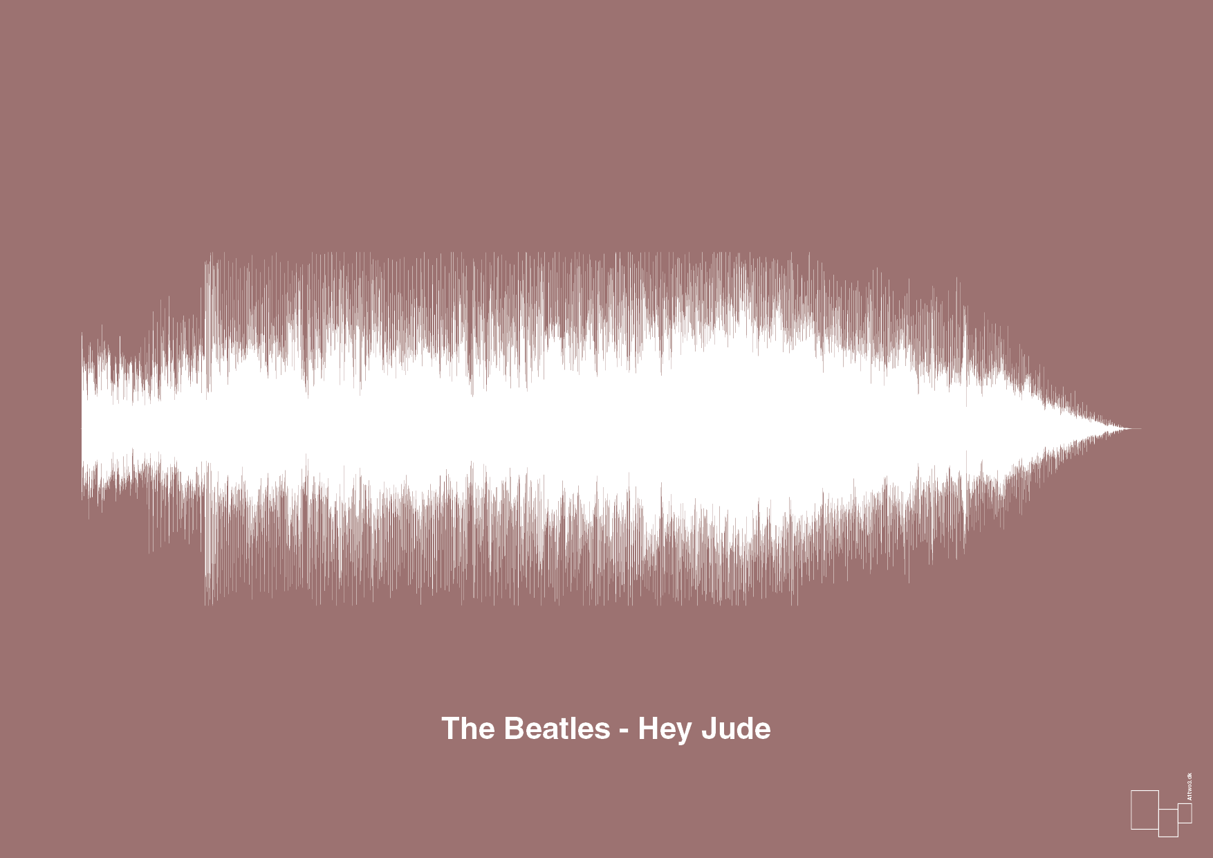 plakat: the beatles - hey jude - plum-Soundwave-A1two3
