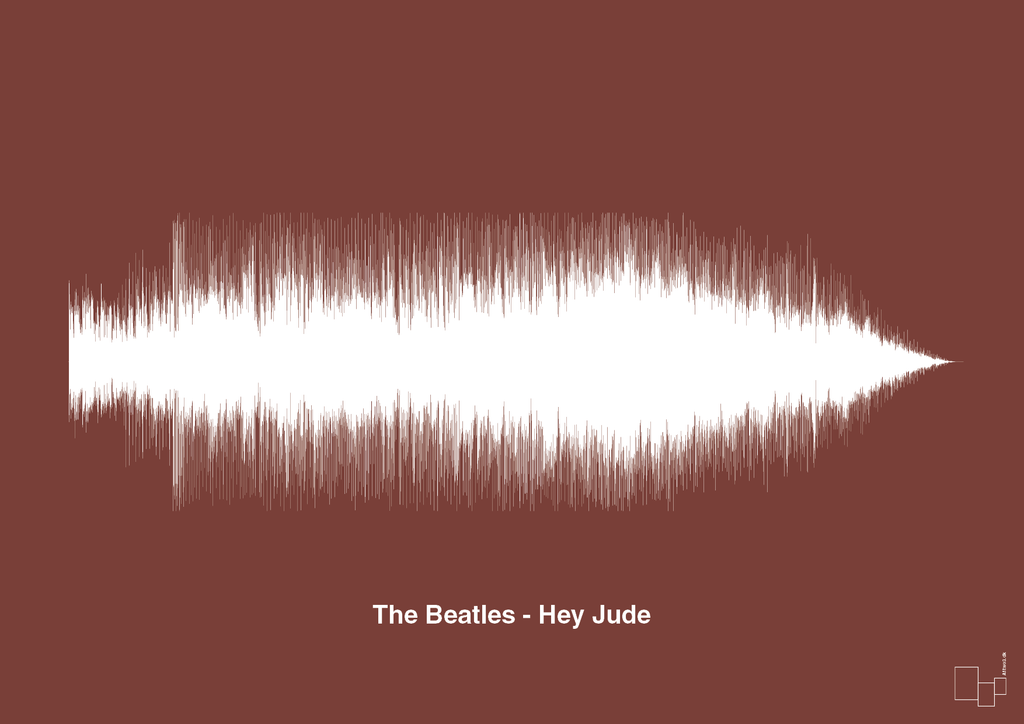 plakat: the beatles - hey jude - red pepper-Soundwave-A1two3