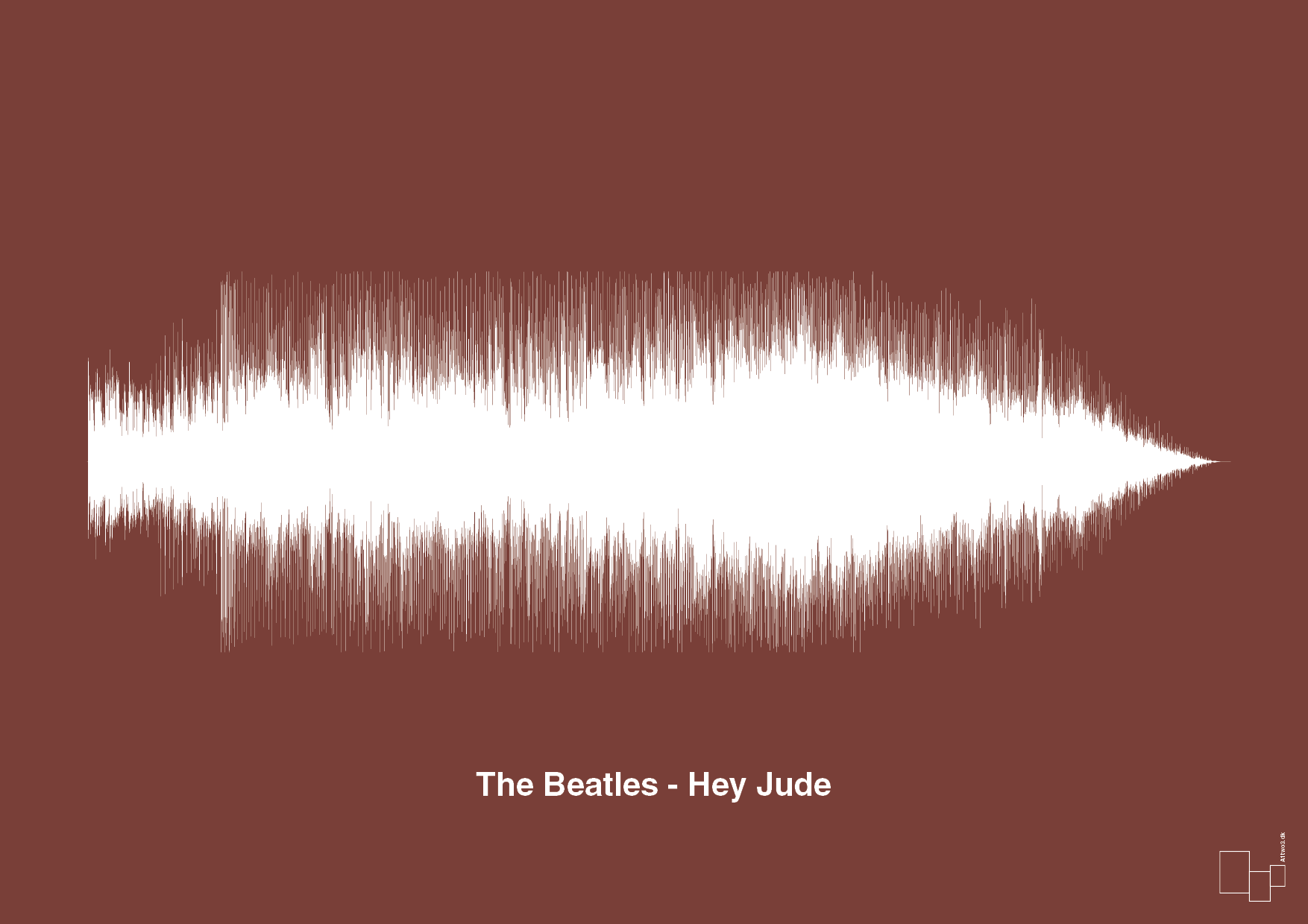 plakat: the beatles - hey jude - red pepper-Soundwave-A1two3