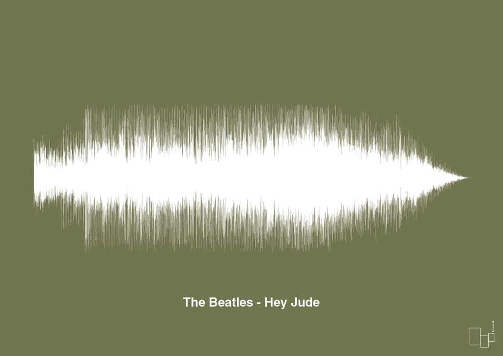 plakat: the beatles - hey jude - secret meadow-Soundwave-A1two3