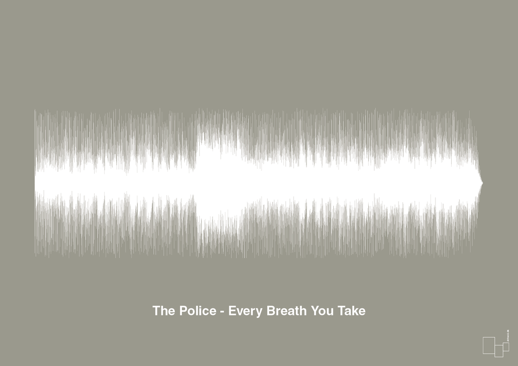 plakat: the police - every breath you take - battleship gray-Soundwave-A1two3