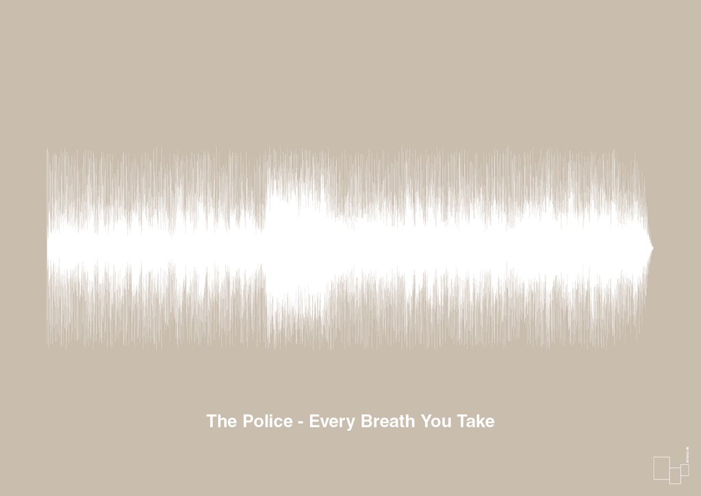 plakat: the police - every breath you take - creamy mushroom-Soundwave-A1two3