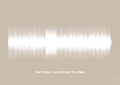plakat: the police - every breath you take - creamy mushroom-Soundwave-A1two3
