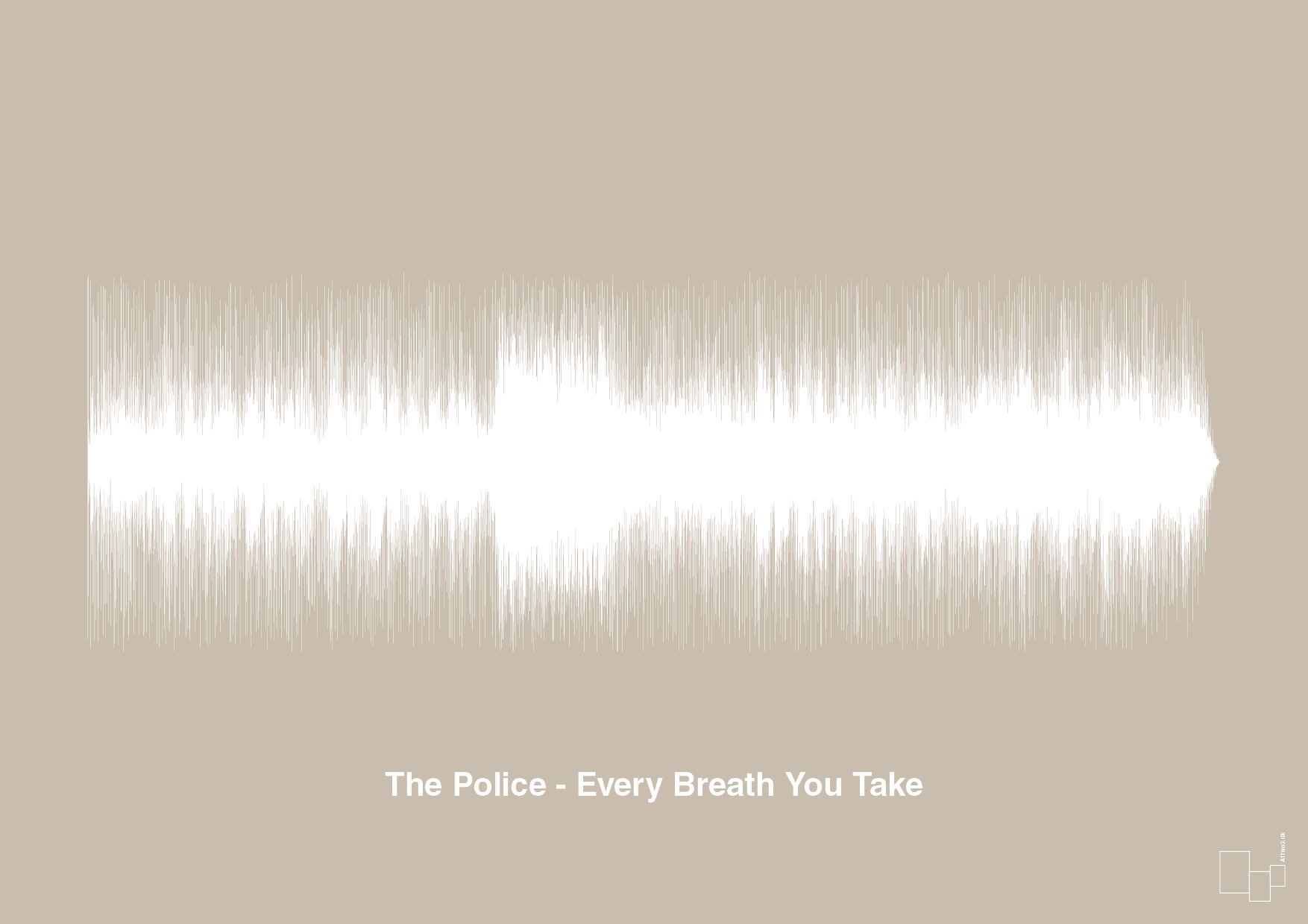 plakat: the police - every breath you take - creamy mushroom-Soundwave-A1two3