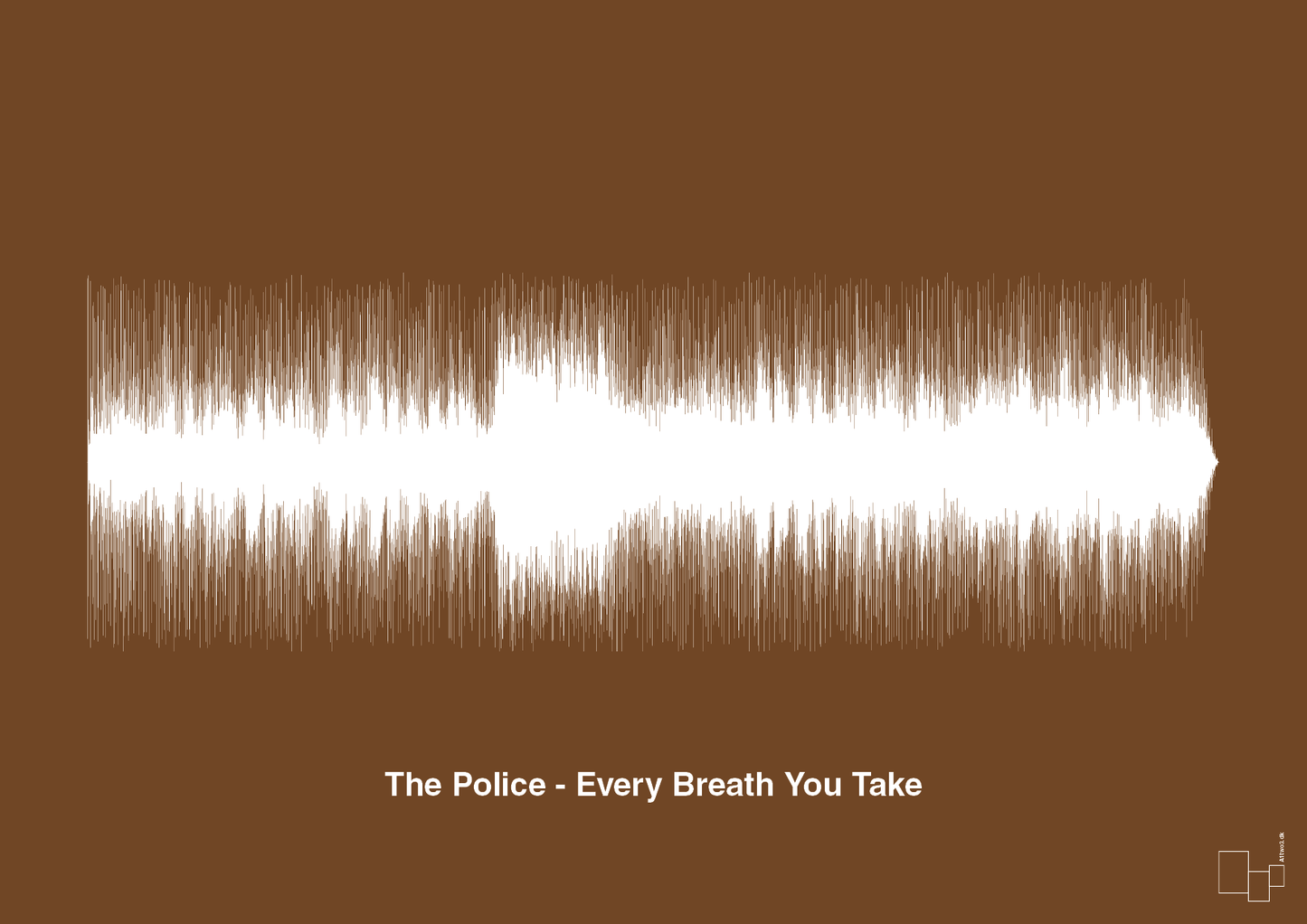 plakat: the police - every breath you take - dark brown-Soundwave-A1two3