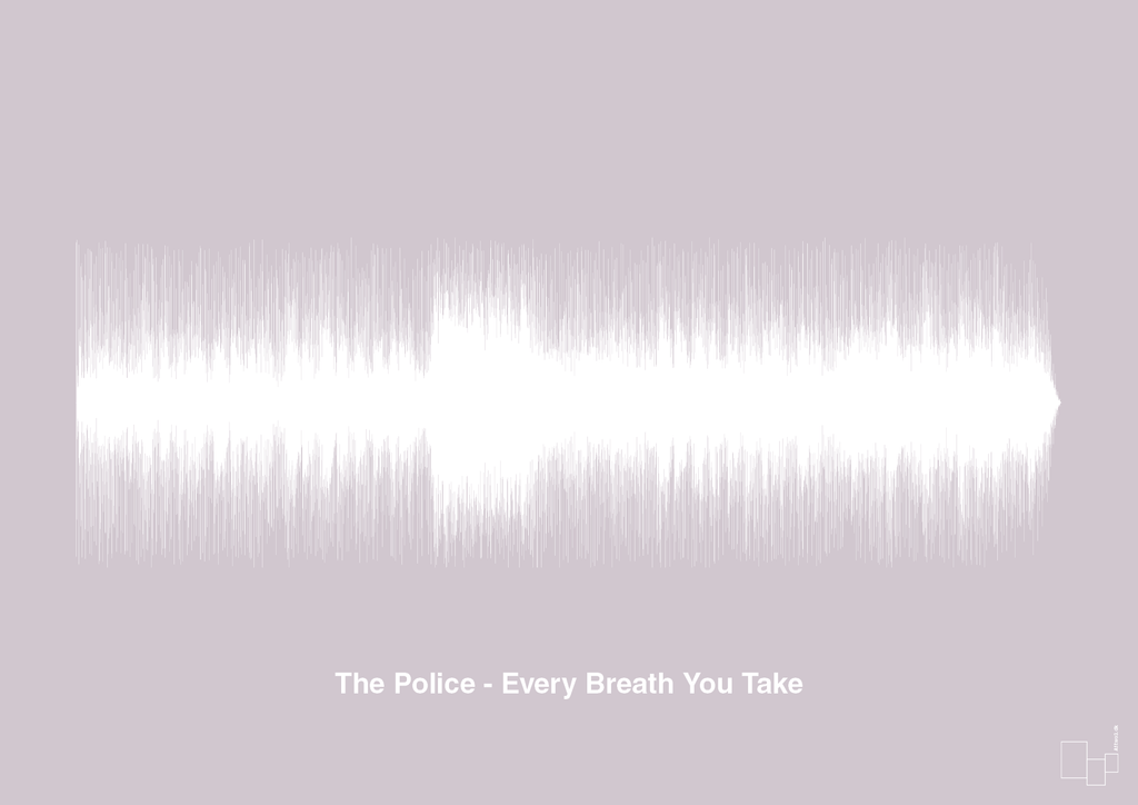 plakat: the police - every breath you take - dusty lilac-Soundwave-A1two3