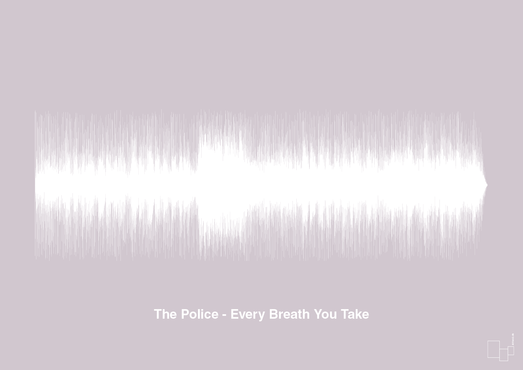 plakat: the police - every breath you take - dusty lilac-Soundwave-A1two3